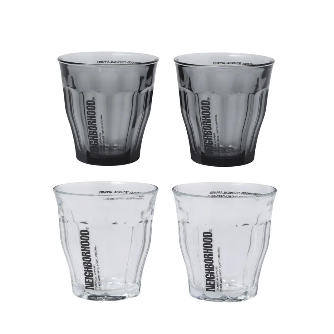 新品 NEIGHBORHOOD LOGO DURALEX GLASS SET Neighborhood Logo Duralex Glass Set – Extra Butter