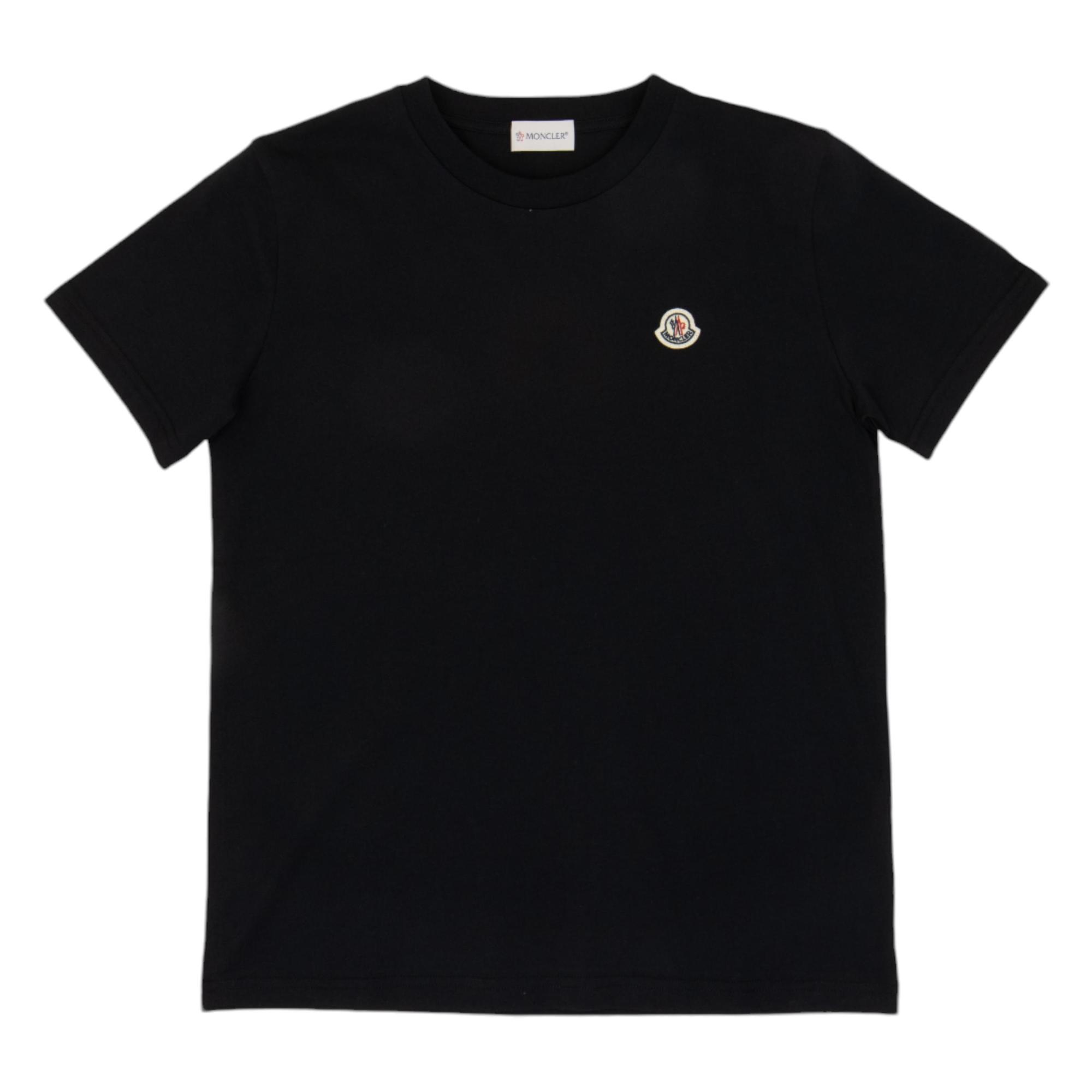 Moncler Enfant Kids - Moncler Enfant Kids 刺繡黑色T-Shirt