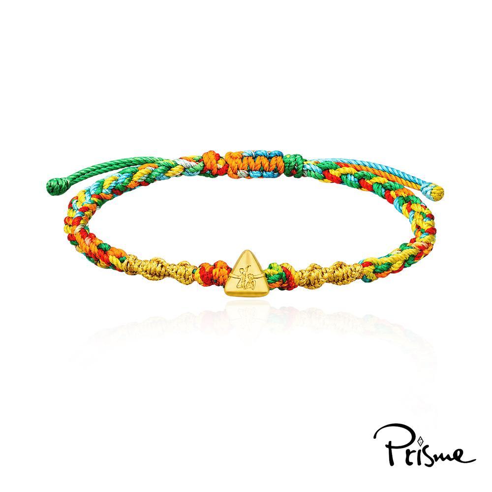 Prisme Gold - 【Prisme Gold】端午限定五彩祈福金粽黃金編織手環(約